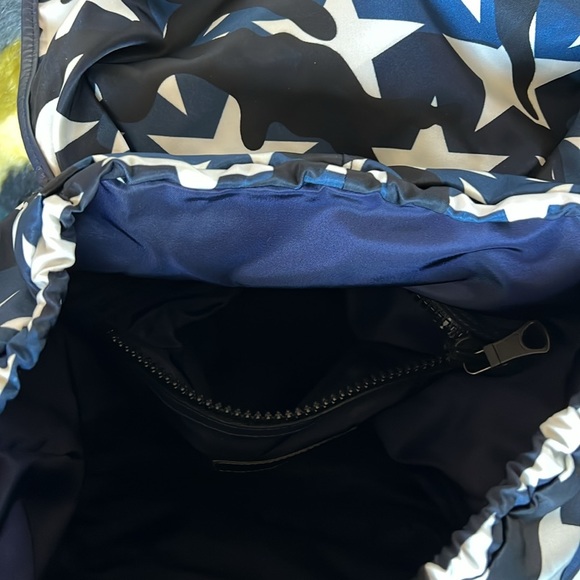 Valentino Garavani - Star Camo Drawstring Blue/White Backpack - Picture 9 of 12
